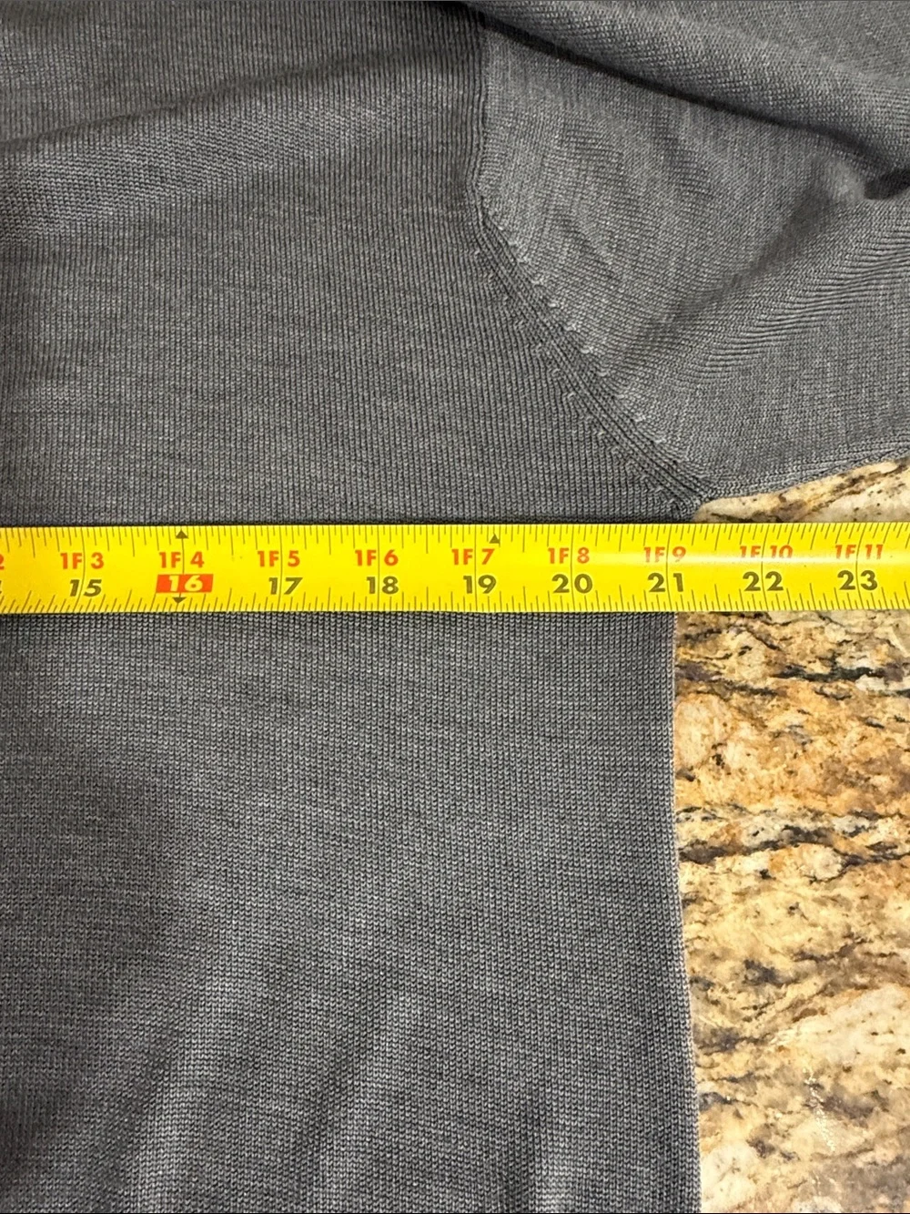 Anthology 100% Silk Gray Mock Neck Knit Sweater Long Sleeve Size L Lightweight